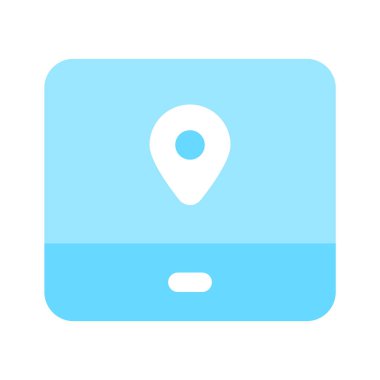 Düzenlenebilir biçimdeki GPS aygıtının bu güzel simgesini işaretleyin, simgeyi kullanması kolay