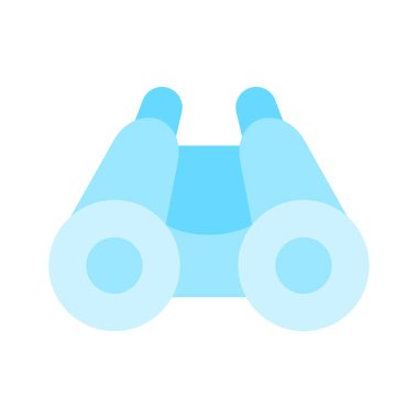 Moda tarzında uzak nesneleri, dürbün vektör tasarımını izlemek için kullanılan, her göz için bir lens ile optik bir araçtır