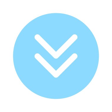 Aşağı ok vektör tasarımı