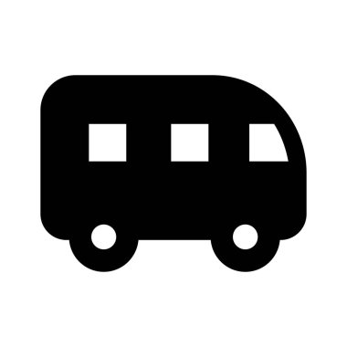 Ulaşım aracının simgesi modern stilde, simge kullanmaya hazır