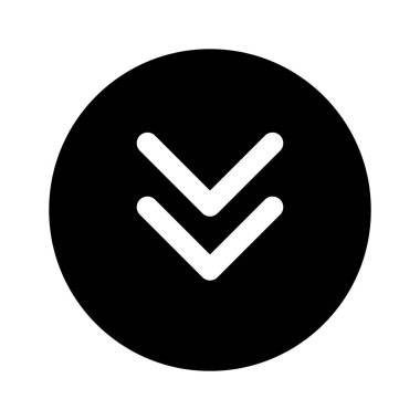 Aşağı ok vektör tasarımı