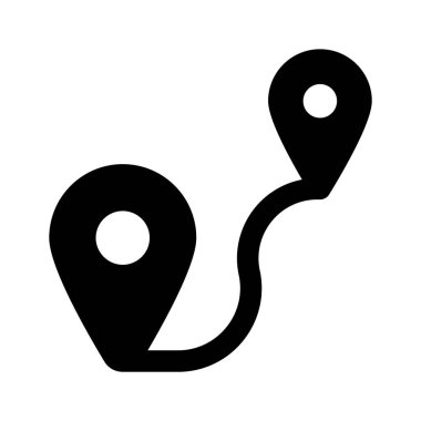 Yaratıcı olarak tasarlanmış uzaklık simgesi, vektör kullanmaya hazır