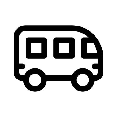 Ulaşım aracının simgesi modern stilde, simge kullanmaya hazır