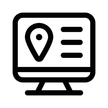 Düzenlenebilir biçimde çevrimiçi navigasyon vektör tasarımı indir