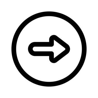 Beyaz arkaplanda izole edilmiş modaya uygun ok simgesi