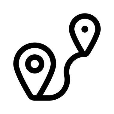 Yaratıcı olarak tasarlanmış uzaklık simgesi, vektör kullanmaya hazır