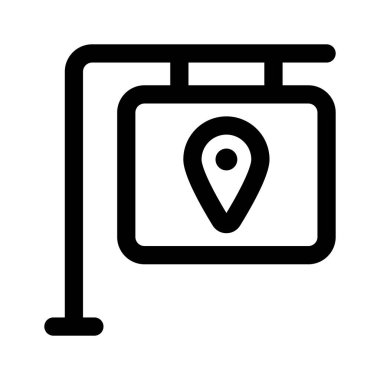 Düzenlenebilir biçimdeki inanılmaz bir konum simgesi