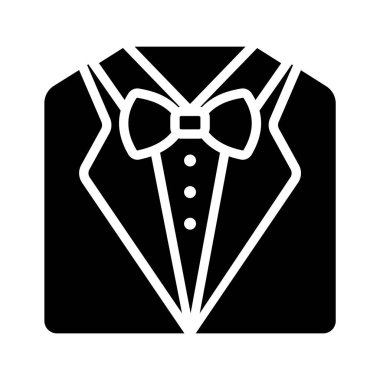 İyi tasarlanmış takım elbise vektörü beyaz arkaplanda izole edildi