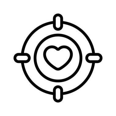 Aşk hedefinin bu inanılmaz ikonunu tut, aşk hedefi, sevgililer günü vektör tasarımı