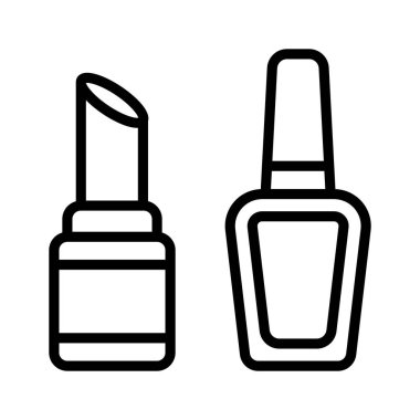 Bu düzenlenebilir ruj, makyaj aksesuarı ikonuna tutun.