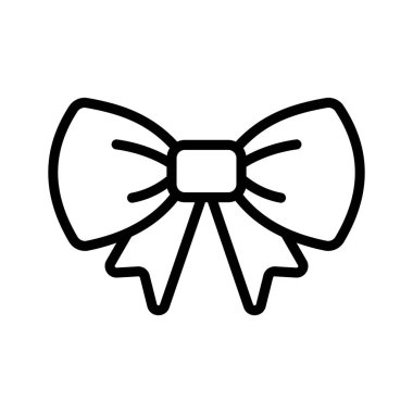 Kurdele yayı tasarım vektörü, düzenlenebilir simge biçimi