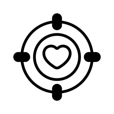 Aşk hedefinin bu inanılmaz ikonunu tut, aşk hedefi, sevgililer günü vektör tasarımı