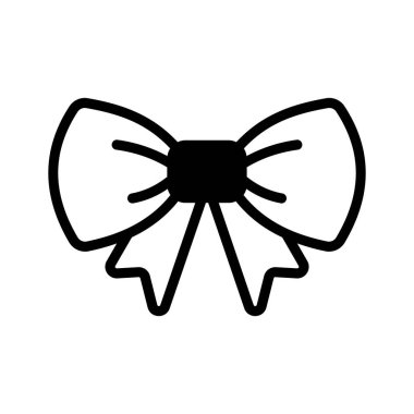 Kurdele yayı tasarım vektörü, düzenlenebilir simge biçimi