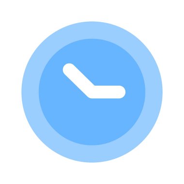 Modern tasarım tarzında şaşırtıcı saat simgesi