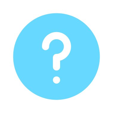 Question mark sign solid vector in trendy style