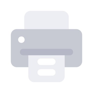 Yazıcı vektör tasarımı simge kullanmaya hazır