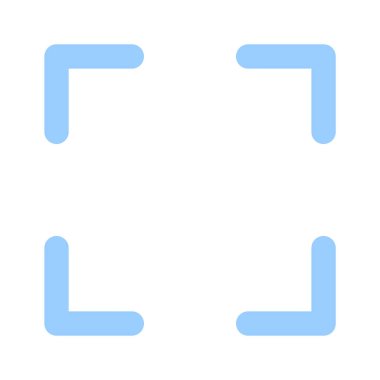 Moda tarzında bir odak simgesi, piksel mükemmel vektör