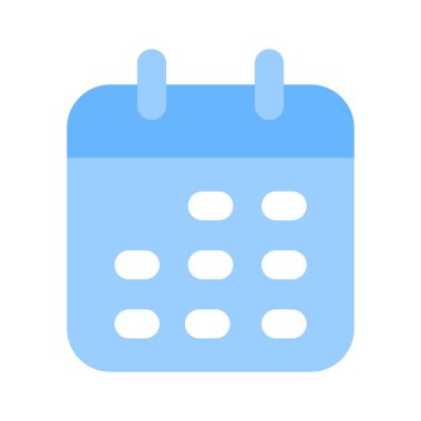 Takvim vektör simgesi tasarımı trend biçimi, planlayıcı simgesi