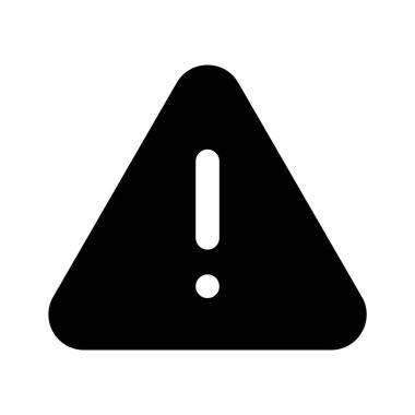 Uyarı simgesi modern tarzda tasarlandı, uyarı simgesi