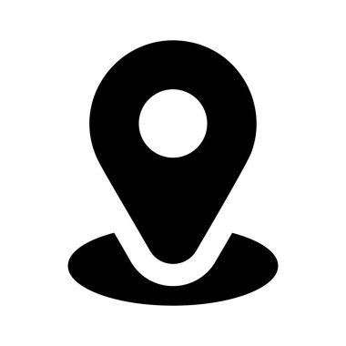 Konum imleci vektör simgesi tasarımı trend biçiminde, kullanması kolay