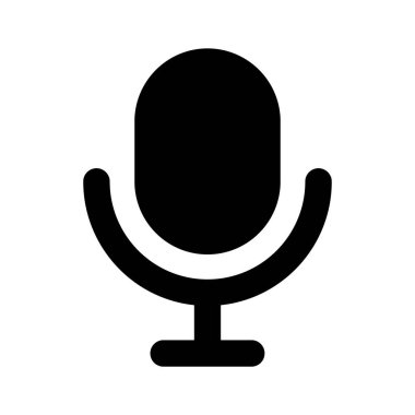 Bu güzel tasarlanmış mikrofon simgesini modaya uygun bir şekilde kavra.