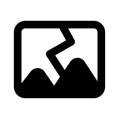 Resim simgesi tasarımı beyaz arkaplanda izole edildi