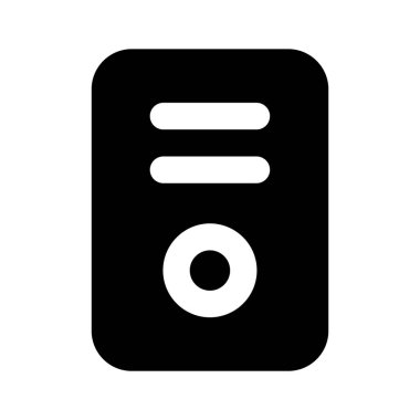 İşlemci simgesi tasarımı, bilgisayar sistemi vektör tasarımı