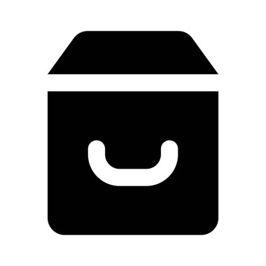 Alışveriş arabası, çanta, moda tarzında simge tasarımı