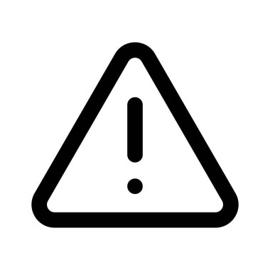 Uyarı simgesi modern tarzda tasarlandı, uyarı simgesi