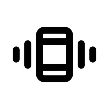 Telefon titreşim simgesi tasarımı, premium vektör düzenlenebilir biçimi