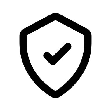 Koruma kalkanı simgesi tasarımı, vektör kullanmaya hazır