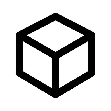 3d şekil simgesi tasarımı, yaratıcı olarak tasarlanmış paket vektörü