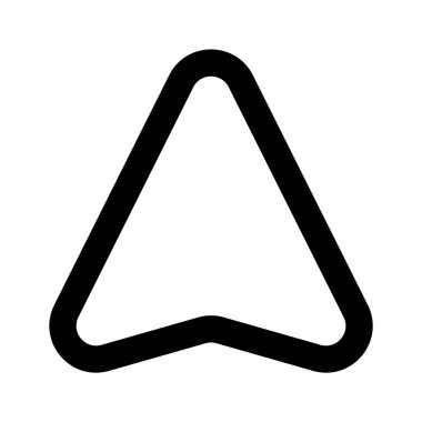 Katı biçimde gezinme imleci vektör simgesi tasarımı