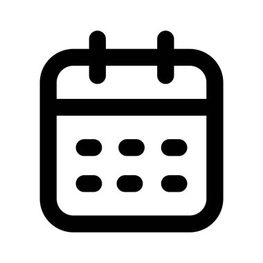 Takvim vektör simgesi tasarımı trend biçimi, planlayıcı simgesi