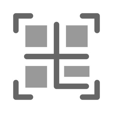 qr kodunun modern simgesi, özelleştirilebilir vektör