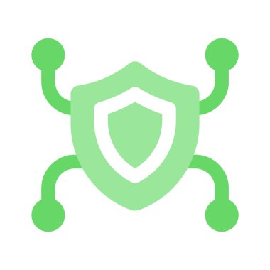 Ağ güvenliğinin vektörünü gösteren ağ düğümlü anahtar deliği