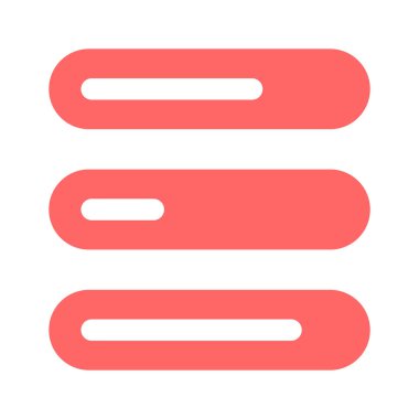 Çubukları yüklemenin iyi tasarlanmış simgesi, özelleştirilebilir vektör tasarımı