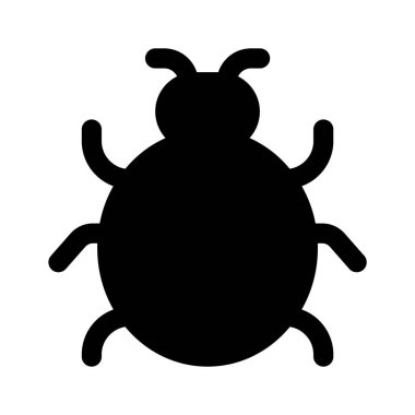 Bilgisayar virüsünün yaratıcı tasarım simgesi, hata vektörü tasarımı