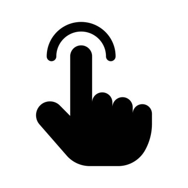 Modern teknoloji, parmak şıklatma ikonu, düzenlenebilir vektör tasarımı