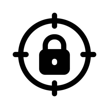 Güvenlik hedefinin bu inanılmaz simgesini indir, trend vektör tasarımı