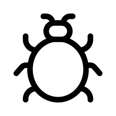 Bilgisayar virüsünün yaratıcı tasarım simgesi, hata vektörü tasarımı