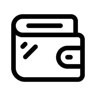 Cüzdanın bu yaratıcı simgesini alın, fatura katlama vektör tasarımı