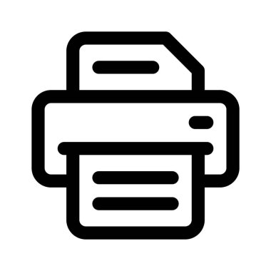 Yazıcının kişiselleştirilebilir vektör tasarımının moda simgesi