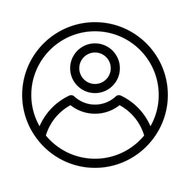 Profilin eşsiz simgesi, vektör kullanmaya hazır