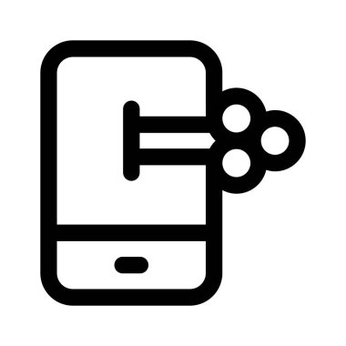 Cep telefonu anahtar, cep telefonu erişim simgesi, cep telefonlu anahtar