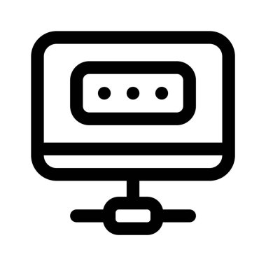 İndirme tesisi olan güvenli sistem ağ vektör tasarımı