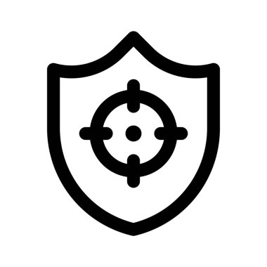 Güvenlik hedefinin bu inanılmaz simgesini indir, trend vektör tasarımı