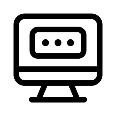 Moda biçiminde bilgisayar parola vektör tasarımı