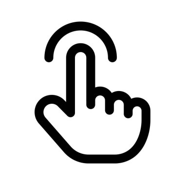 Modern teknoloji, parmak şıklatma ikonu, düzenlenebilir vektör tasarımı