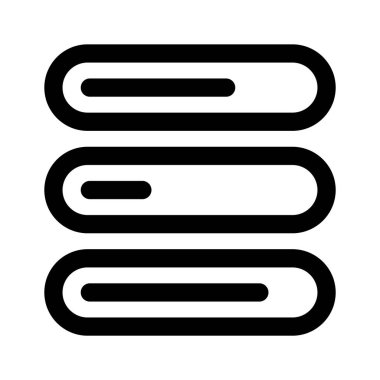 Çubukları yüklemenin iyi tasarlanmış simgesi, özelleştirilebilir vektör tasarımı